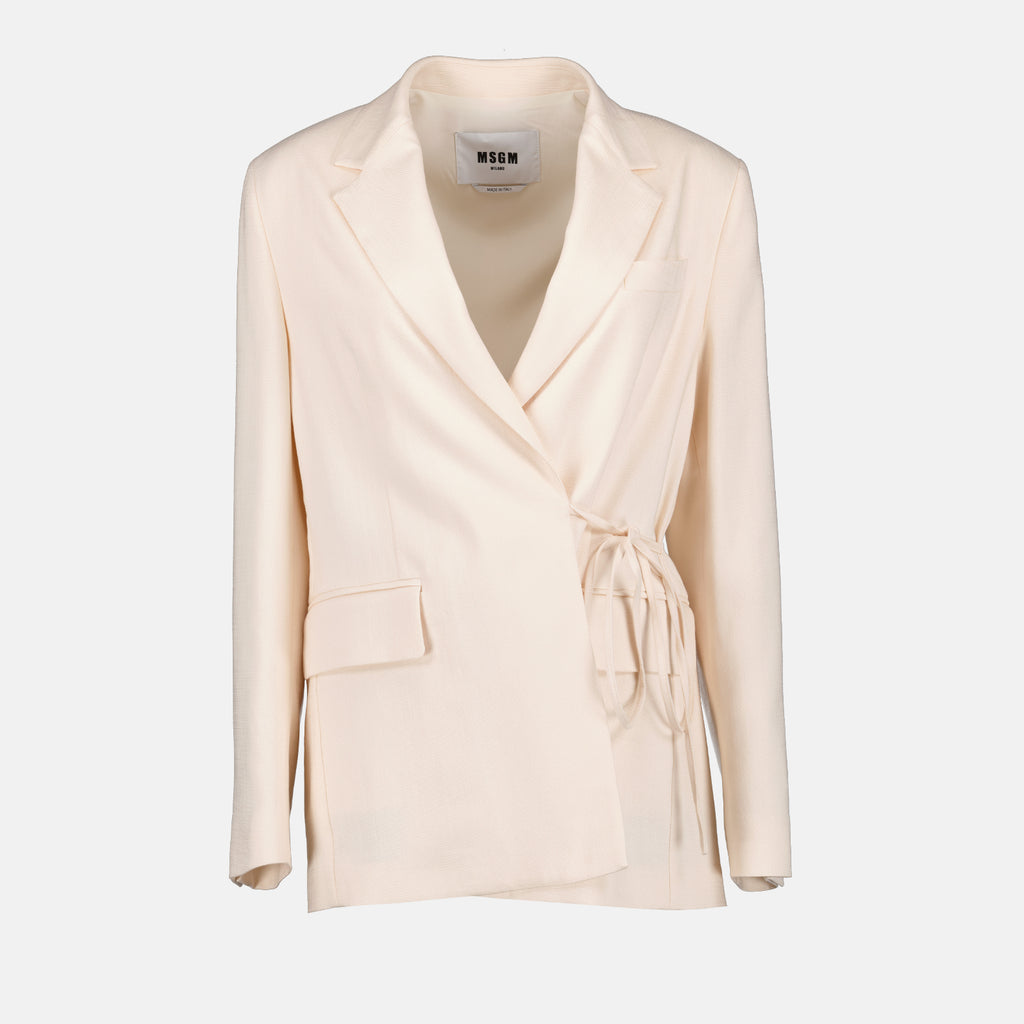Jackets Blazer Jacket MSGM White Femme