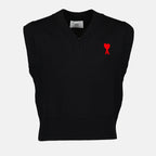 Maglieria Pull Ami de Coeur Ami PARIS Nero Unisex