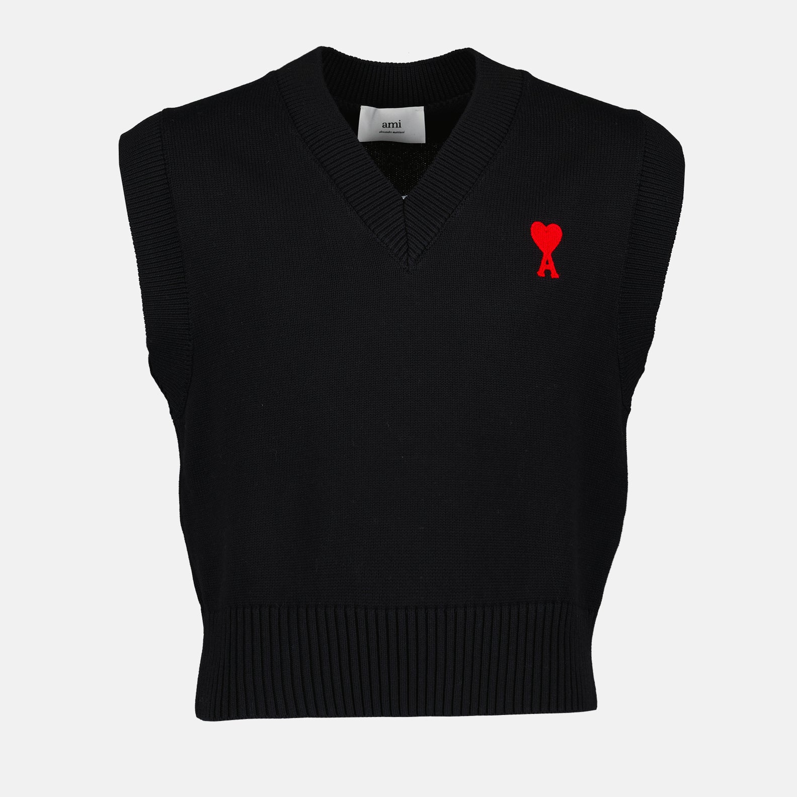 Maille Pull Ami de Coeur Ami PARIS Noir Unisexe