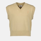 Maille Pull Ami de Coeur Ami PARIS Beige Unisexe
