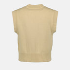 Maille Pull Ami de Coeur Ami PARIS Beige Unisexe