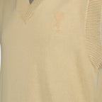 Maille Pull Ami de Coeur Ami PARIS Beige Unisexe