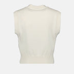 Maille Pull Ami de Coeur Ami PARIS Blanc Unisexe