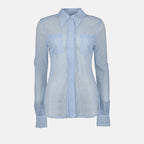 Camisas Chemise ajourée Victoria Beckham Azul Femme