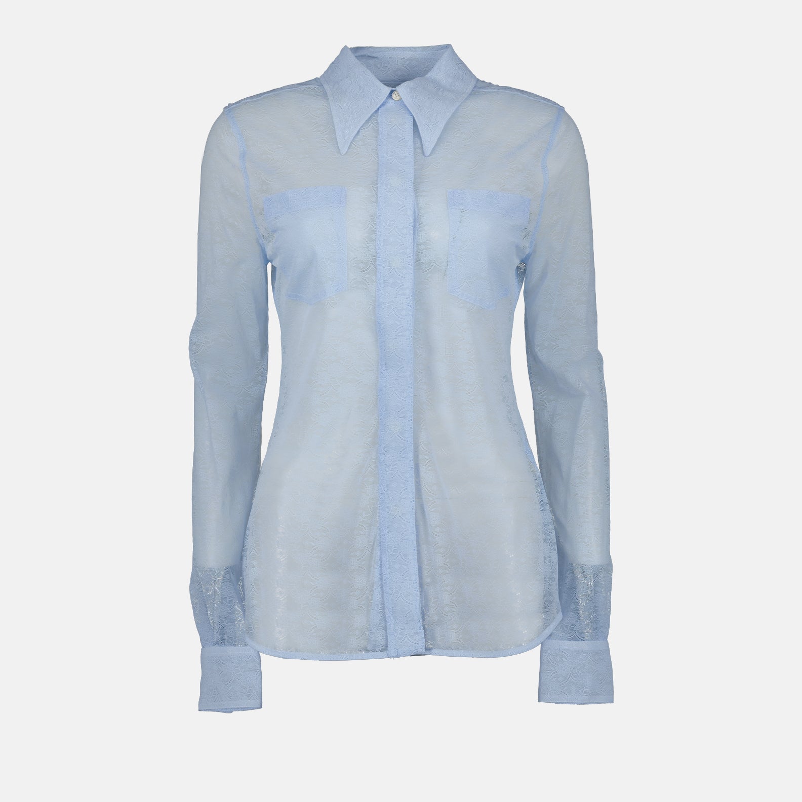 Camisas Chemise ajourée Victoria Beckham Azul Femme