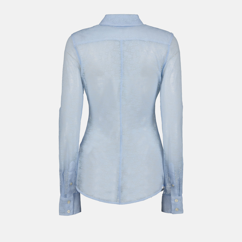 Camisas Chemise ajourée Victoria Beckham Azul Femme