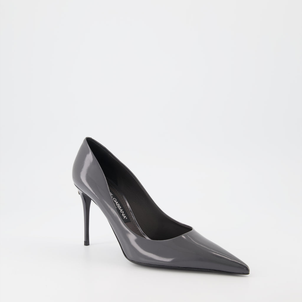 Escarpins Escarpins en cuir Dolce & Gabbana Gris Femme