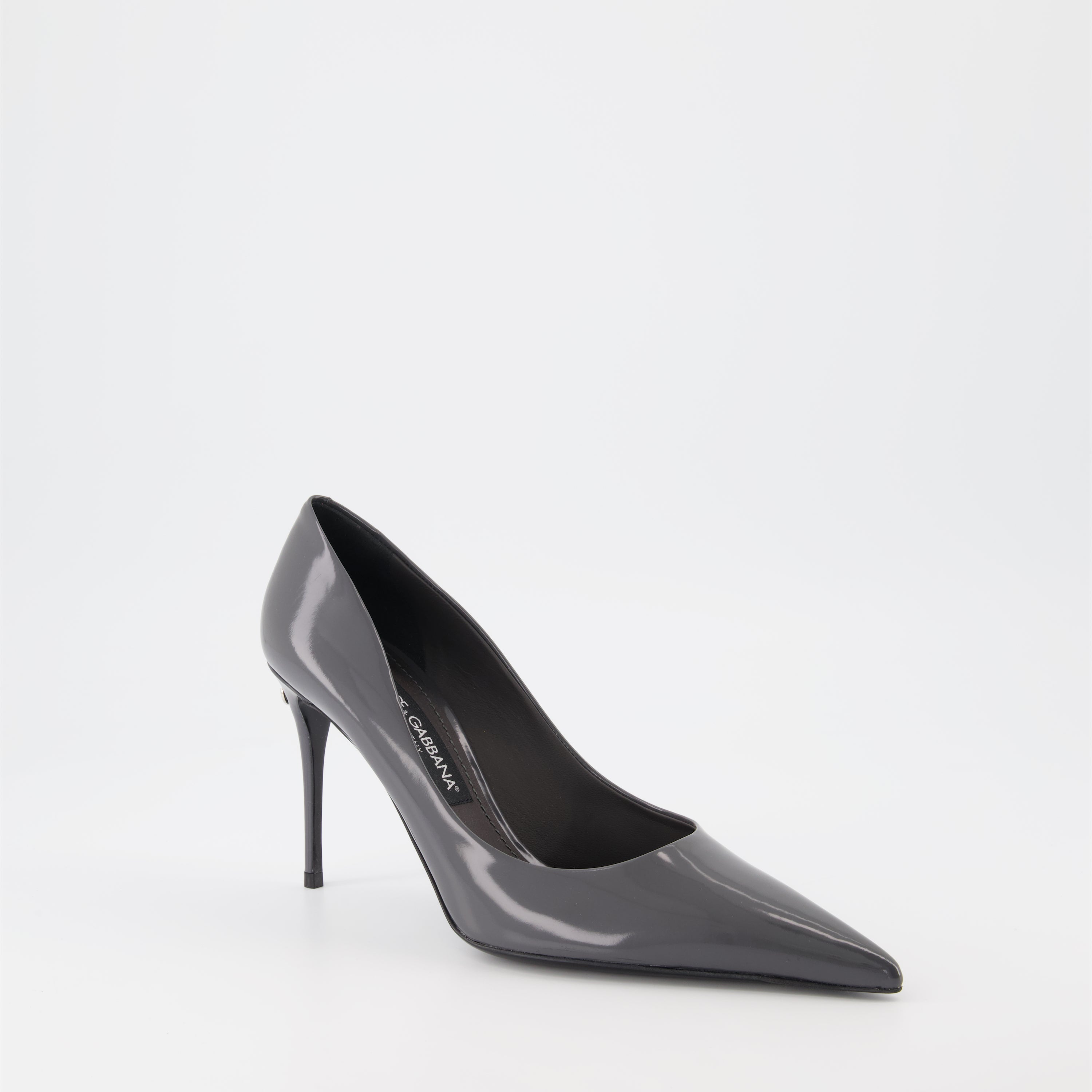 Escarpins Escarpins en cuir Dolce & Gabbana Gris Femme