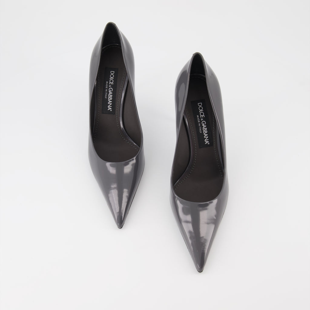 Escarpins Escarpins en cuir Dolce & Gabbana Gris Femme