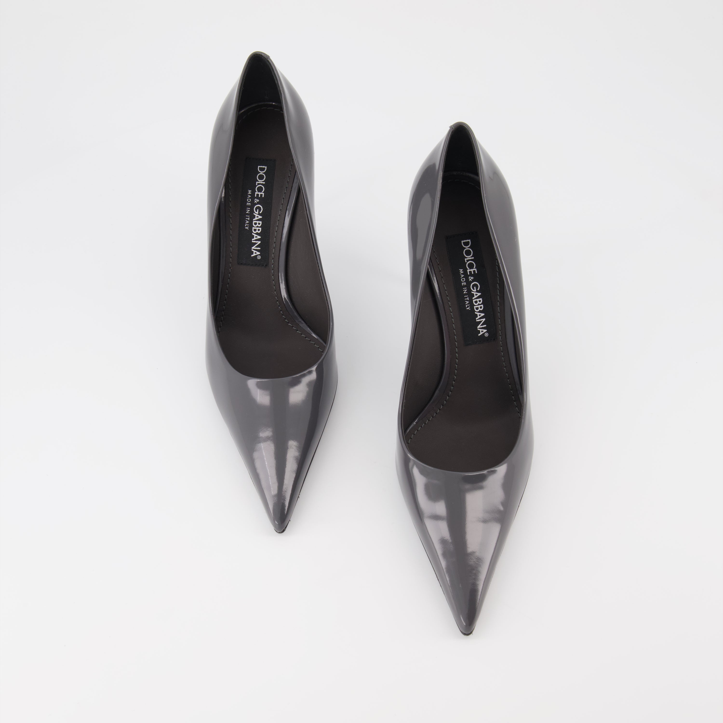 Escarpins Escarpins en cuir Dolce & Gabbana Gris Femme