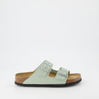 Zapatos abiertos Claquettes Arizona Birkenstock Verde Femme