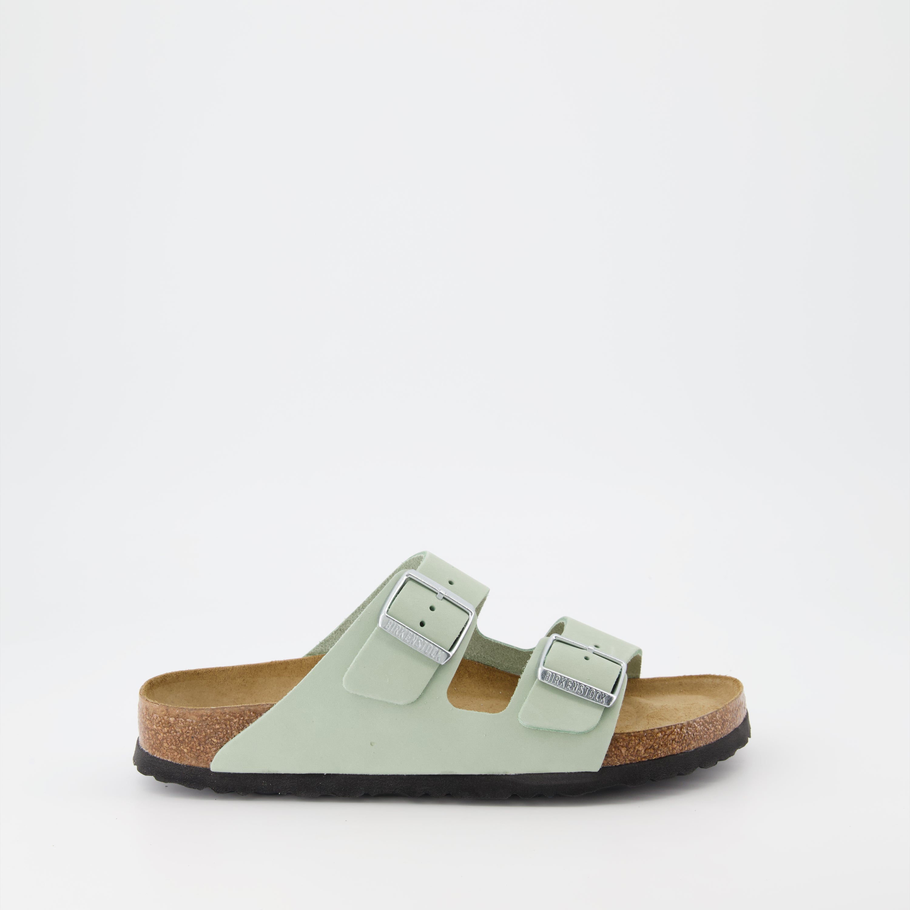 Zapatos abiertos Claquettes Arizona Birkenstock Verde Femme