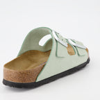 Zapatos abiertos Claquettes Arizona Birkenstock Verde Femme