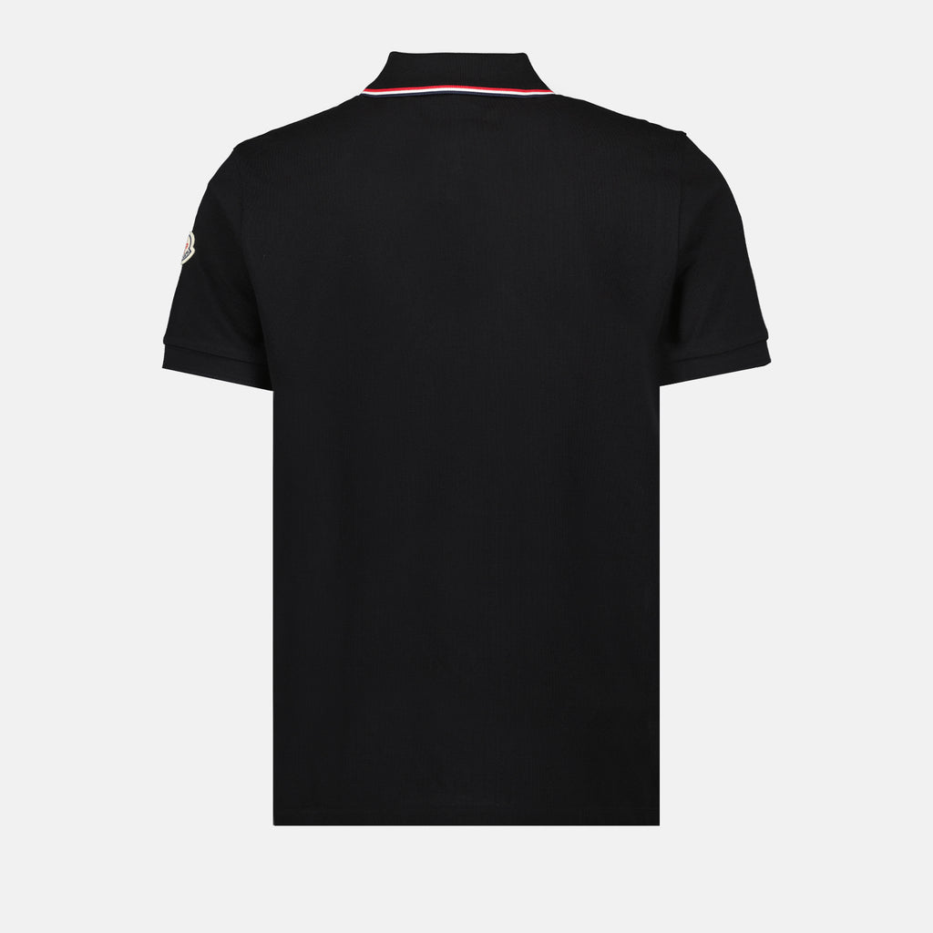Polos Polo à logo et liseré Moncler Preto Homme