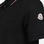 Polos Polo à logo et liseré Moncler Preto Homme