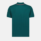 Polos Polo à logo et liseré Moncler Verde Homme