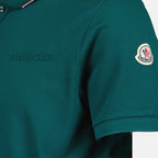 Polos Polo à logo et liseré Moncler Verde Homme