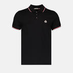 폴로 셔츠 Polo à logo et liseré Moncler 검은색 Homme