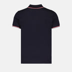 Polos Polo con logo y ribete Moncler azul oscuro Homme