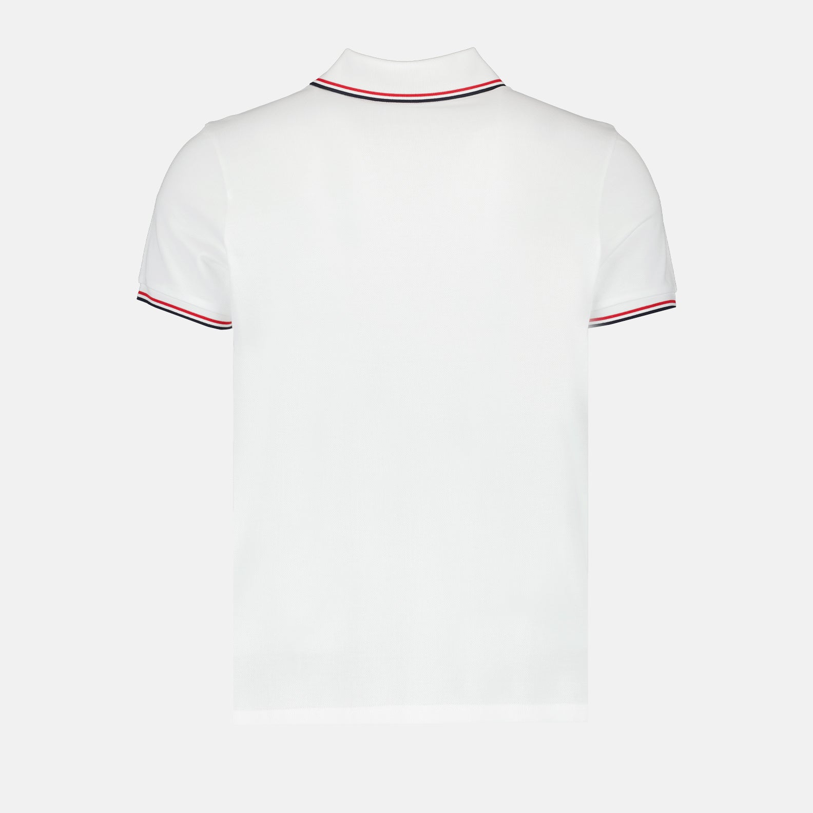 Polos Polo con Logo y Ribete Moncler Blanco Homme