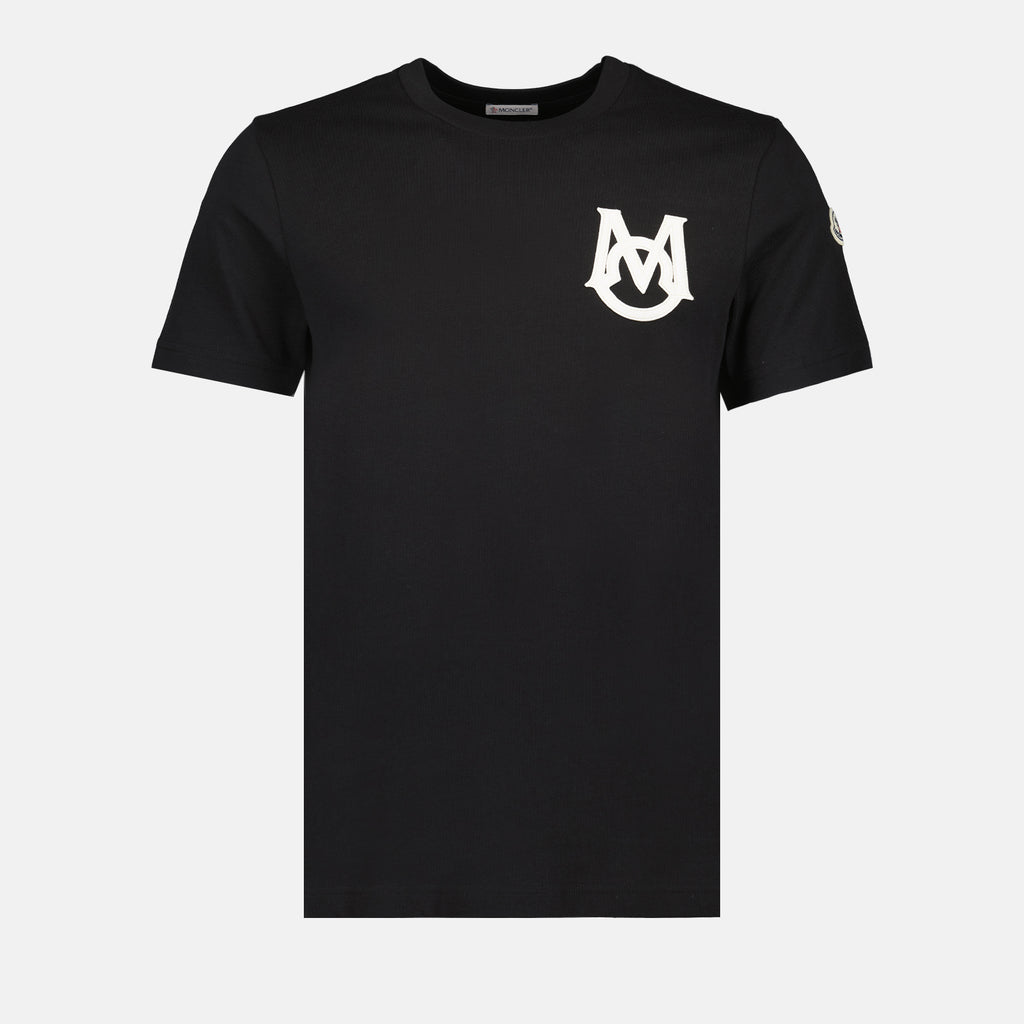 Tシャツ MロゴTシャツ Moncler 黒 男
