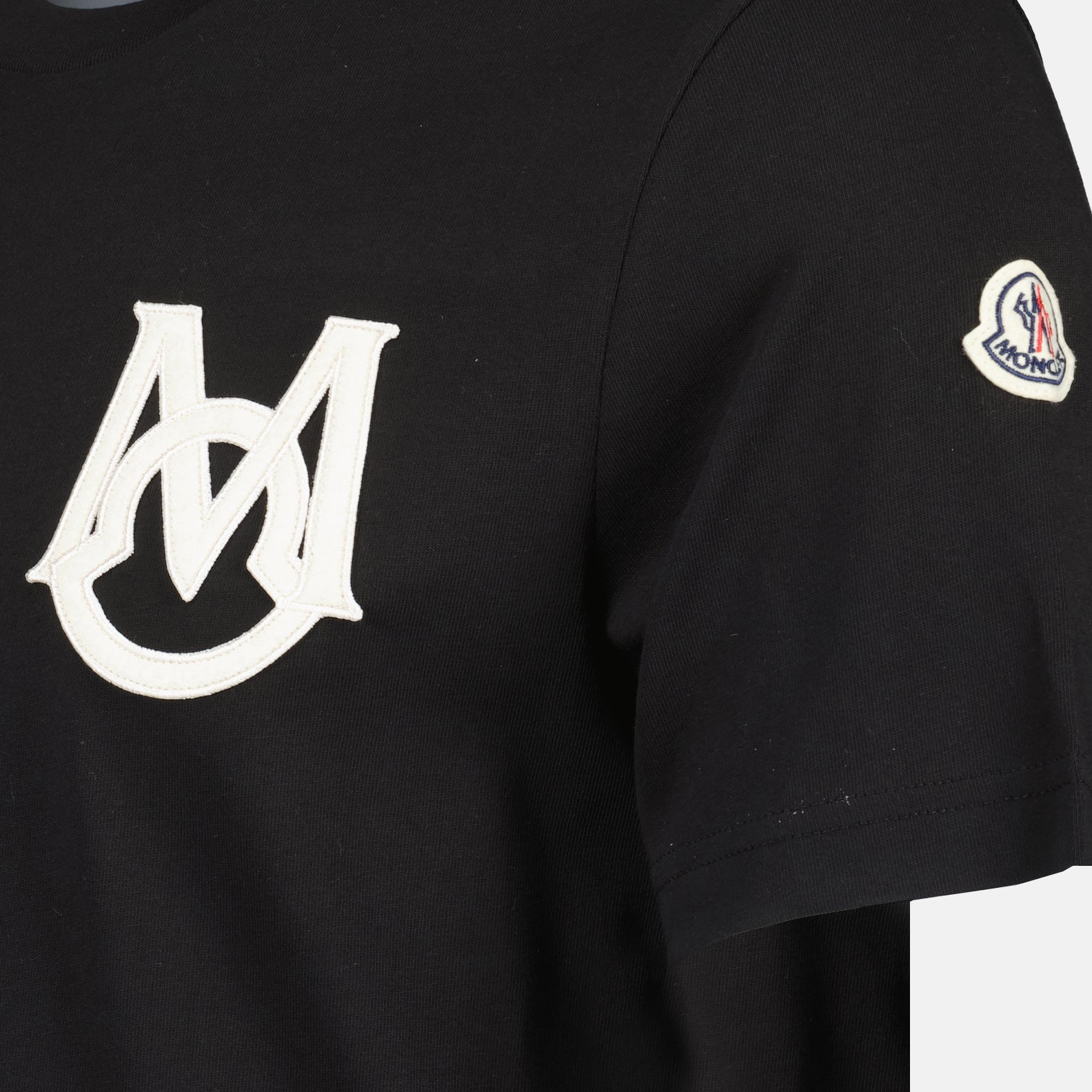 Tシャツ MロゴTシャツ Moncler 黒 男