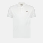 Polo shirts Logo polo shirt Moncler White Man