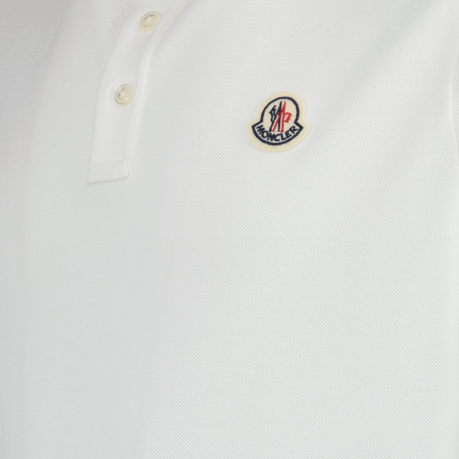Polos Polo à logo Moncler Branco Homme