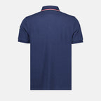 폴로 셔츠 Polo à logo et liseré Moncler 파란색 Homme