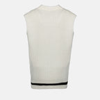 Maille Cardigan sans manches Moncler Blanc Femme