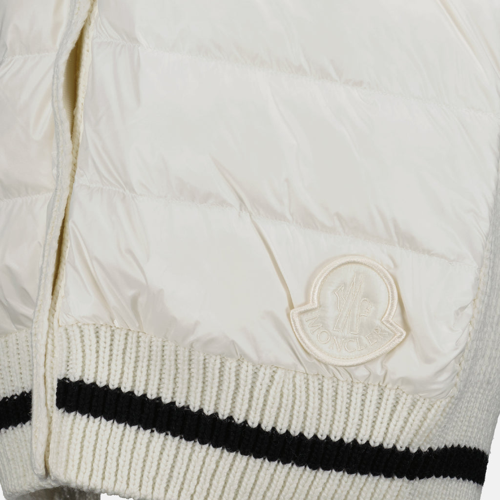 Maille Cardigan sans manches Moncler Blanc Femme