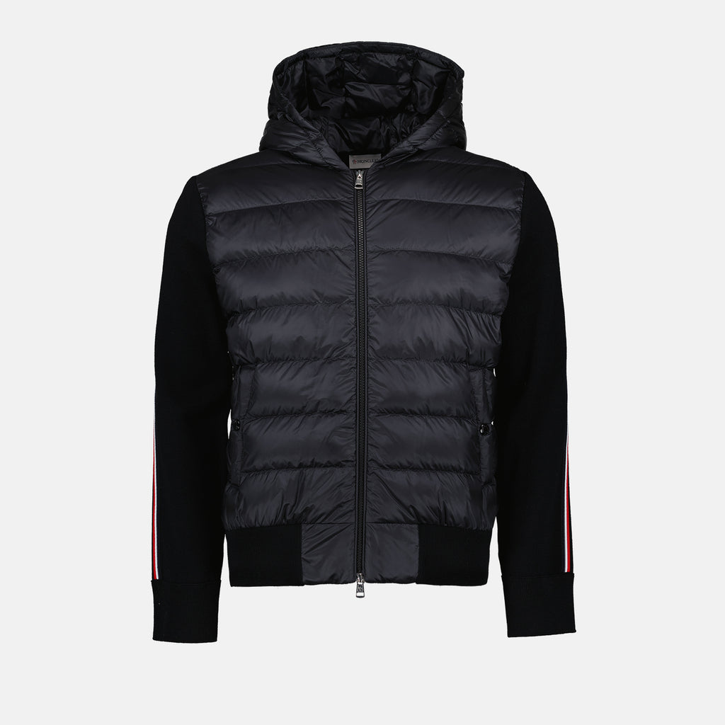 Vestes Veste bi-matière Moncler Noir Homme