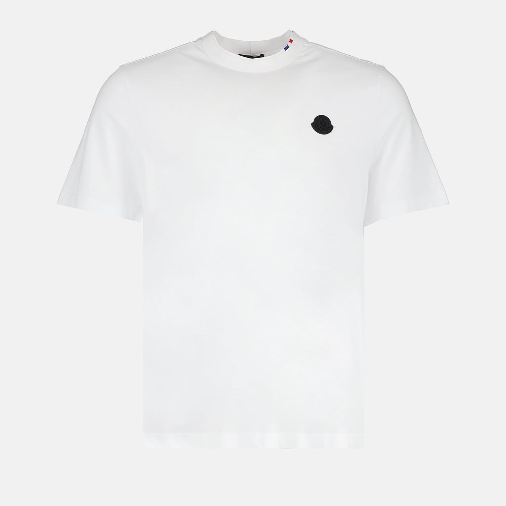 T-shirts T-shirt à logo Moncler Blanc Homme