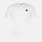 T-shirts T-shirt à logo Moncler Blanc Homme