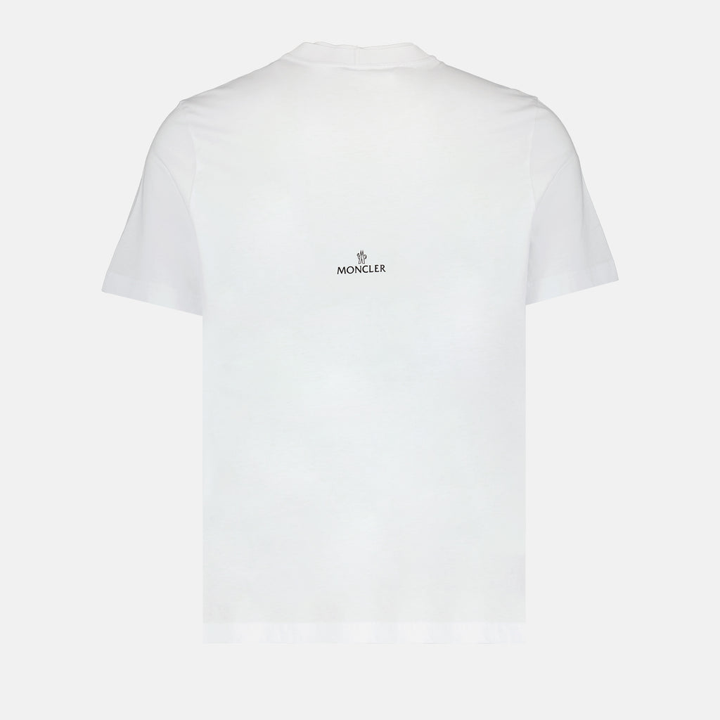 T-shirts T-shirt à logo Moncler Blanc Homme