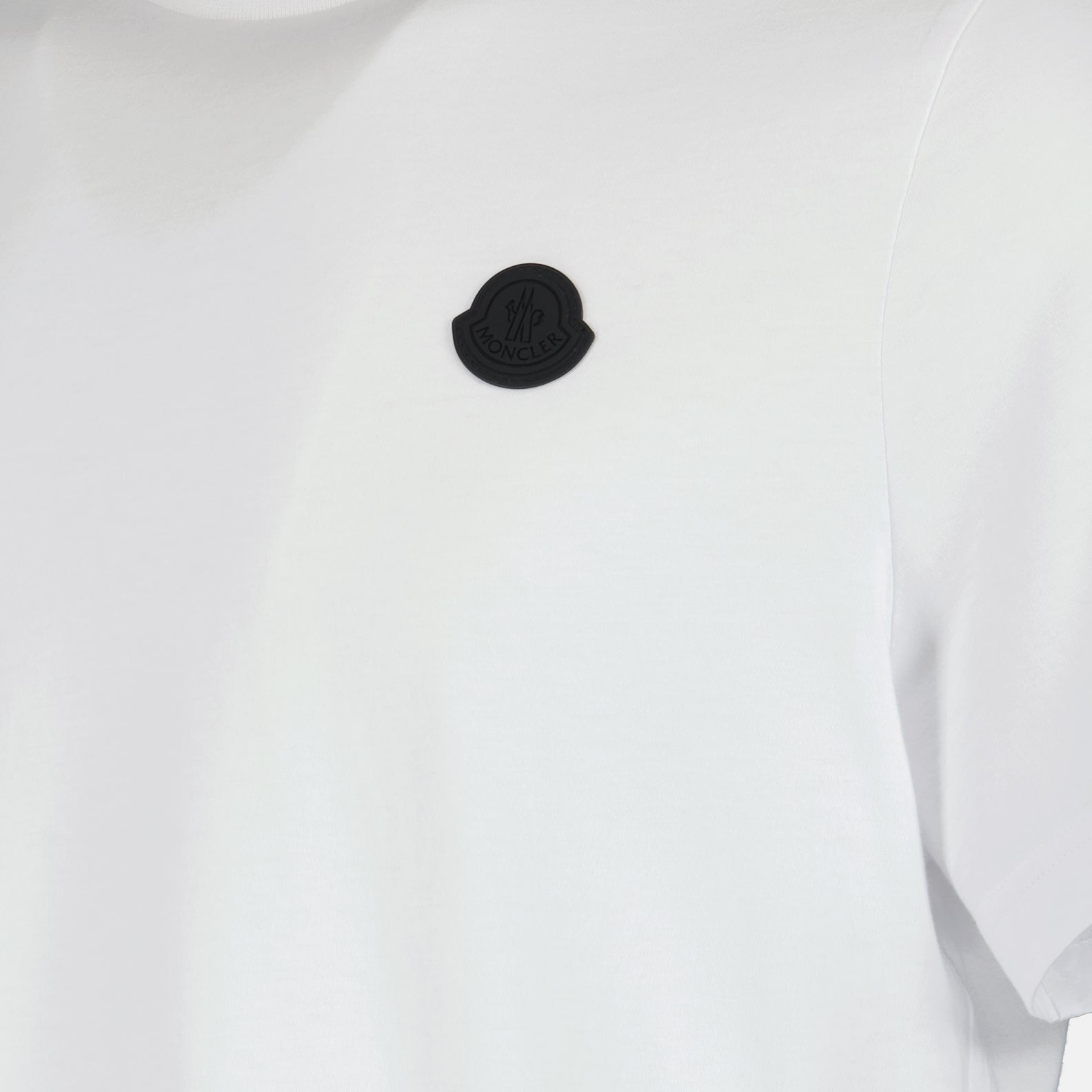 T-shirts T-shirt à logo Moncler Blanc Homme