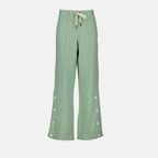Pantalones Pantalon jogging en velours Moncler Grenoble Verde Femme