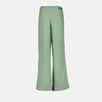 Pantalones Pantalon jogging en velours Moncler Grenoble Verde Femme
