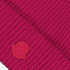 Hats, caps and beanies Logo beanie Moncler Pink Women