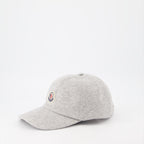 Chapeaux, casquettes et bonnets Casquette à logo Moncler Gris Homme