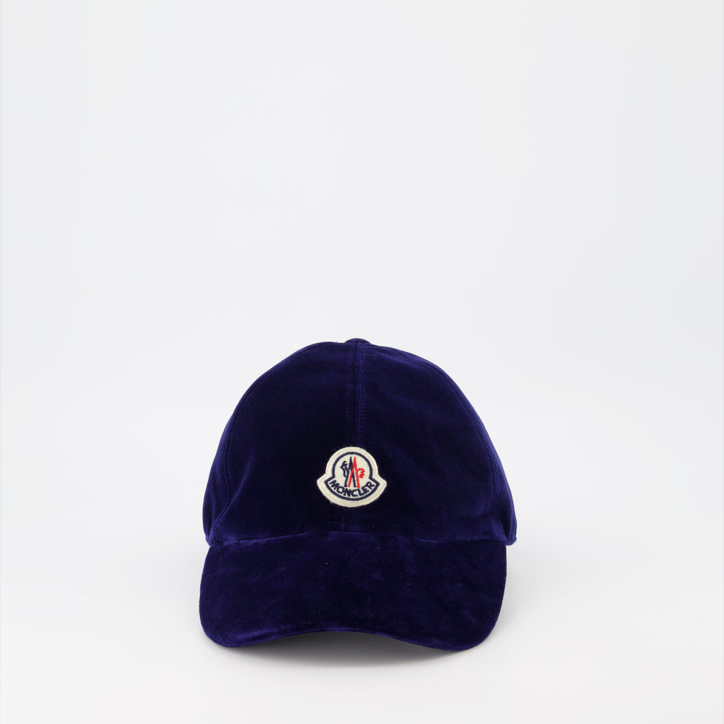 Chapeaux, casquettes et bonnets Casquette en velours Moncler Bleu Femme