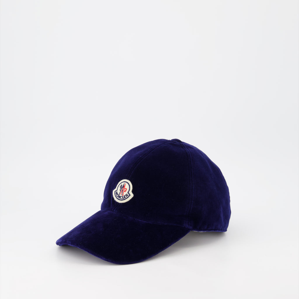 Chapeaux, casquettes et bonnets Casquette en velours Moncler Bleu Femme