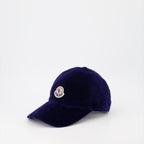 Chapeaux, casquettes et bonnets Casquette en velours Moncler Bleu Femme