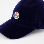 Chapeaux, casquettes et bonnets Casquette en velours Moncler Bleu Femme