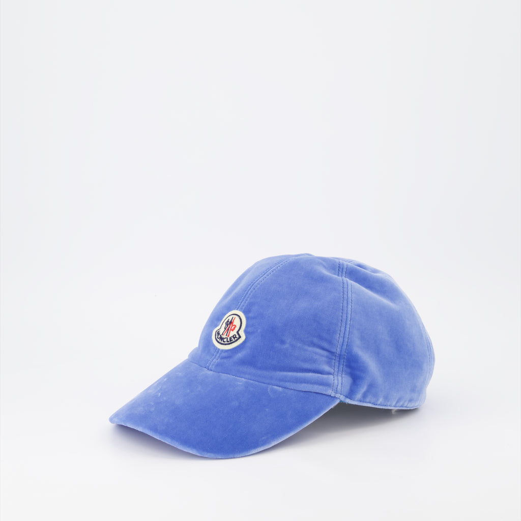 Chapeaux, casquettes et bonnets Casquette en velours Moncler Bleu Femme
