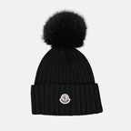 Hats, caps and beanies Pom-pom hat Moncler Black Women