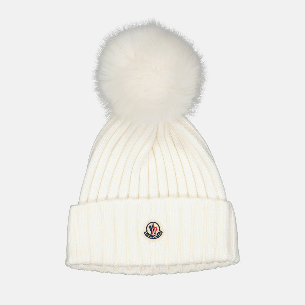 Hats, caps and beanies Pom-pom hat Moncler White Women