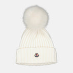 Hats, caps and beanies Pom-pom hat Moncler White Women