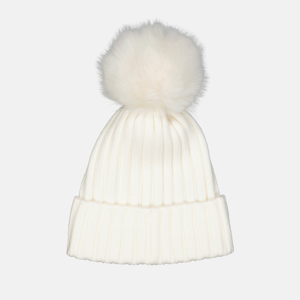 Hats, caps and beanies Pom-pom hat Moncler White Women