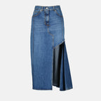 Jupes Jupe en denim Alexander McQueen Bleu Femme